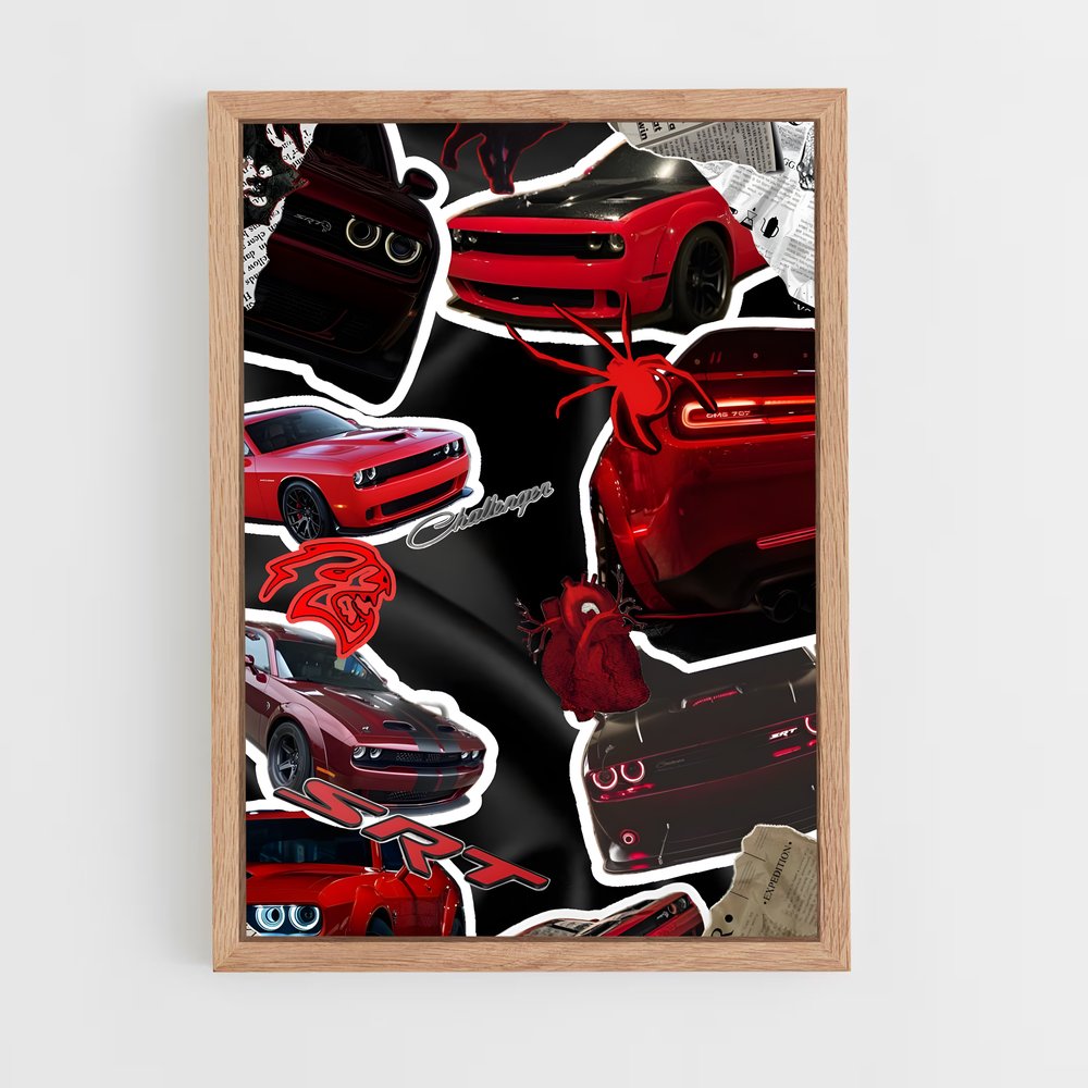 Poster Fury Rouge – affiche Dodge (vue 4)